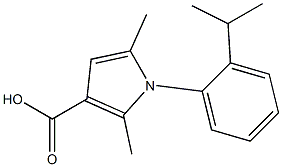 2,5-dimethyl-1-[2-(propan-2-yl)phenyl]-1H-pyrrole-3-carboxylic acid