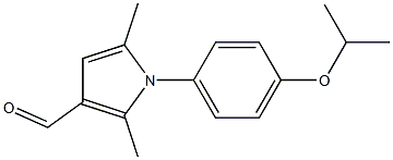 2,5-dimethyl-1-[4-(propan-2-yloxy)phenyl]-1H-pyrrole-3-carbaldehyde 结构式