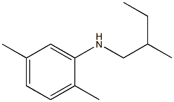 2,5-dimethyl-N-(2-methylbutyl)aniline Struktur