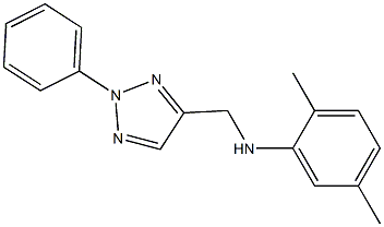 2,5-dimethyl-N-[(2-phenyl-2H-1,2,3-triazol-4-yl)methyl]aniline,,结构式