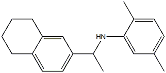 2,5-dimethyl-N-[1-(5,6,7,8-tetrahydronaphthalen-2-yl)ethyl]aniline,,结构式
