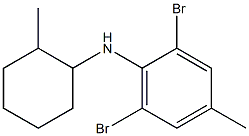 2,6-dibromo-4-methyl-N-(2-methylcyclohexyl)aniline Structure