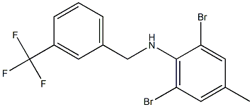  2,6-dibromo-4-methyl-N-{[3-(trifluoromethyl)phenyl]methyl}aniline