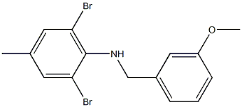 2,6-dibromo-N-[(3-methoxyphenyl)methyl]-4-methylaniline