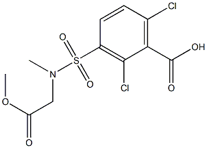 2,6-dichloro-3-[(2-methoxy-2-oxoethyl)(methyl)sulfamoyl]benzoic acid|