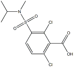 2,6-dichloro-3-[methyl(propan-2-yl)sulfamoyl]benzoic acid Structure