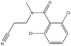 2,6-dichloro-N-(2-cyanoethyl)-N-methylbenzamide Structure