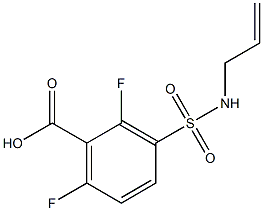 2,6-difluoro-3-(prop-2-en-1-ylsulfamoyl)benzoic acid