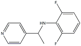 2,6-difluoro-N-[1-(pyridin-4-yl)ethyl]aniline,,结构式