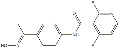 2,6-difluoro-N-{4-[(1E)-N-hydroxyethanimidoyl]phenyl}benzamide 结构式