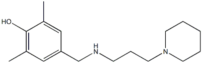2,6-dimethyl-4-({[3-(piperidin-1-yl)propyl]amino}methyl)phenol 结构式