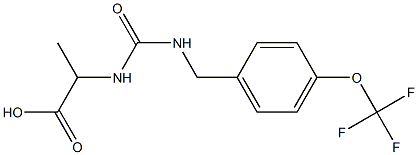 2-[({[4-(trifluoromethoxy)phenyl]methyl}carbamoyl)amino]propanoic acid Structure