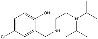 2-[({2-[bis(propan-2-yl)amino]ethyl}amino)methyl]-4-chlorophenol,,结构式