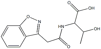 2-[(1,2-benzisoxazol-3-ylacetyl)amino]-3-hydroxybutanoic acid,,结构式