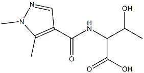 2-[(1,5-dimethyl-1H-pyrazol-4-yl)formamido]-3-hydroxybutanoic acid|