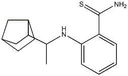 2-[(1-{bicyclo[2.2.1]heptan-2-yl}ethyl)amino]benzene-1-carbothioamide 化学構造式