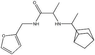 2-[(1-{bicyclo[2.2.1]heptan-2-yl}ethyl)amino]-N-(furan-2-ylmethyl)propanamide|