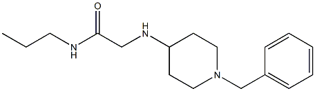 2-[(1-benzylpiperidin-4-yl)amino]-N-propylacetamide Structure