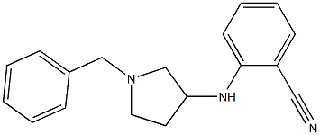 2-[(1-benzylpyrrolidin-3-yl)amino]benzonitrile Structure