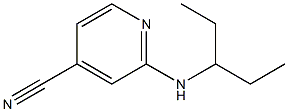 2-[(1-ethylpropyl)amino]isonicotinonitrile 化学構造式