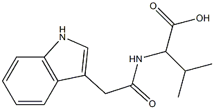 2-[(1H-indol-3-ylacetyl)amino]-3-methylbutanoic acid Structure