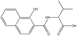 2-[(1-hydroxynaphthalen-2-yl)formamido]-3-methylbutanoic acid Structure