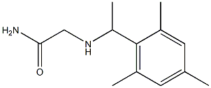 2-[(1-mesitylethyl)amino]acetamide,,结构式