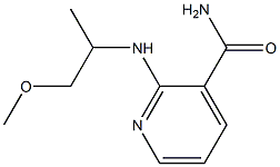 2-[(1-methoxypropan-2-yl)amino]pyridine-3-carboxamide Struktur