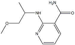 2-[(1-methoxypropan-2-yl)amino]pyridine-3-carboxamide,,结构式