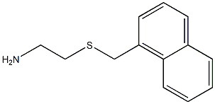 2-[(1-naphthylmethyl)thio]ethanamine 化学構造式