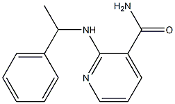 2-[(1-phenylethyl)amino]pyridine-3-carboxamide Struktur