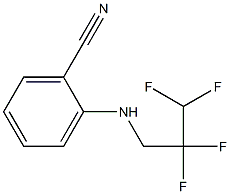 2-[(2,2,3,3-tetrafluoropropyl)amino]benzonitrile Structure