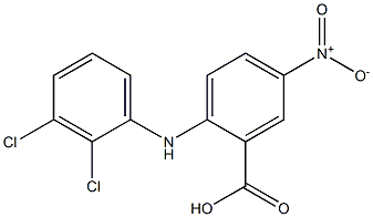 2-[(2,3-dichlorophenyl)amino]-5-nitrobenzoic acid Struktur