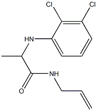 2-[(2,3-dichlorophenyl)amino]-N-(prop-2-en-1-yl)propanamide,,结构式