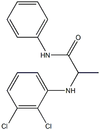 2-[(2,3-dichlorophenyl)amino]-N-phenylpropanamide Struktur