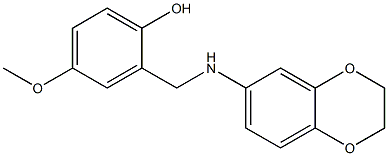 2-[(2,3-dihydro-1,4-benzodioxin-6-ylamino)methyl]-4-methoxyphenol Structure