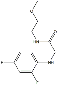 2-[(2,4-difluorophenyl)amino]-N-(2-methoxyethyl)propanamide|