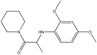 2-[(2,4-dimethoxyphenyl)amino]-1-(piperidin-1-yl)propan-1-one Struktur