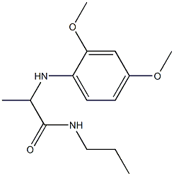 2-[(2,4-dimethoxyphenyl)amino]-N-propylpropanamide 结构式