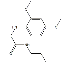  2-[(2,4-dimethoxyphenyl)amino]-N-propylpropanamide