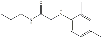 2-[(2,4-dimethylphenyl)amino]-N-(2-methylpropyl)acetamide,,结构式