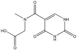  2-[(2,4-dioxo-1,2,3,4-tetrahydropyrimidin-5-yl)-N-methylformamido]acetic acid