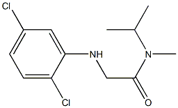 2-[(2,5-dichlorophenyl)amino]-N-methyl-N-(propan-2-yl)acetamide Structure