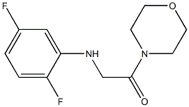 2-[(2,5-difluorophenyl)amino]-1-(morpholin-4-yl)ethan-1-one,,结构式