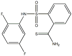 2-[(2,5-difluorophenyl)sulfamoyl]benzene-1-carbothioamide