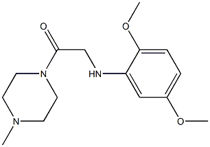 2-[(2,5-dimethoxyphenyl)amino]-1-(4-methylpiperazin-1-yl)ethan-1-one 结构式