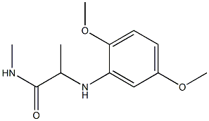 2-[(2,5-dimethoxyphenyl)amino]-N-methylpropanamide Structure