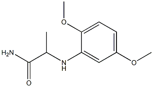 2-[(2,5-dimethoxyphenyl)amino]propanamide 结构式