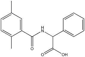 2-[(2,5-dimethylphenyl)formamido]-2-phenylacetic acid Structure
