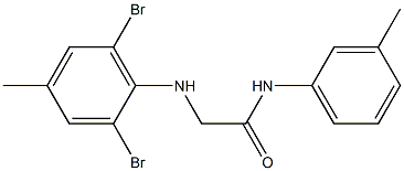 2-[(2,6-dibromo-4-methylphenyl)amino]-N-(3-methylphenyl)acetamide